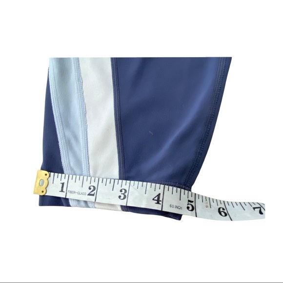 Athleta Womens Leggings Salutation Colorblock Asymmetrical Gray Ivory Size XL - Picture 6 of 14